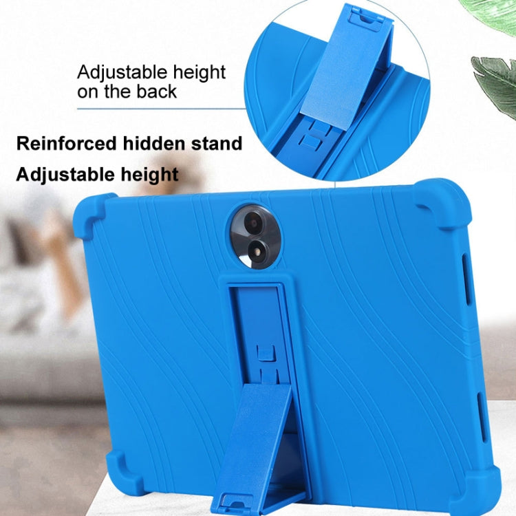 For TCL TAB 11 Gen 2 Shockproof Silicone Tablet Protective Case With Holder(Blue) - Others by PMC TechLife | Online Shopping South Africa | PMC TechLife | Buy Now Pay Later Mobicred