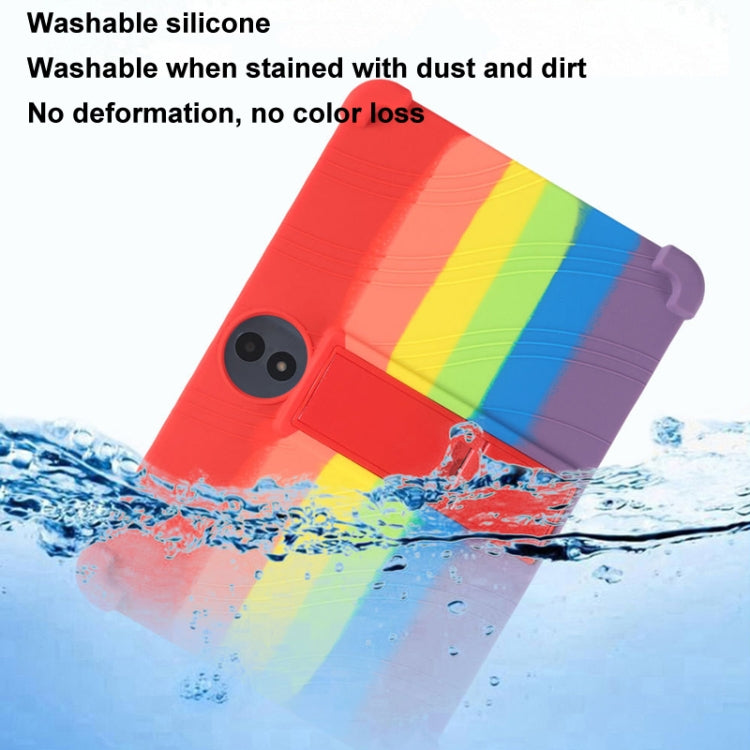 For TCL TAB 11 Gen 2 Shockproof Silicone Tablet Protective Case With Holder(Black) - Others by PMC TechLife | Online Shopping South Africa | PMC TechLife | Buy Now Pay Later Mobicred