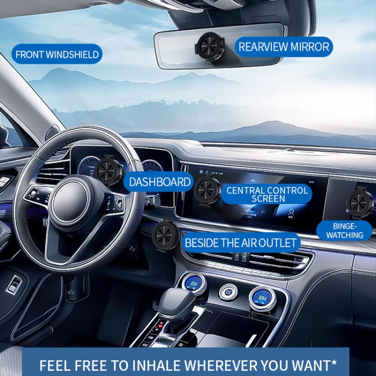 AIMITE C2 Car Vacuum Suction Cup Magnetic Three Axis Linkage Rotatable Cell Phone Holder(Silver) - free shipping - PMC Jewellery - Order now!