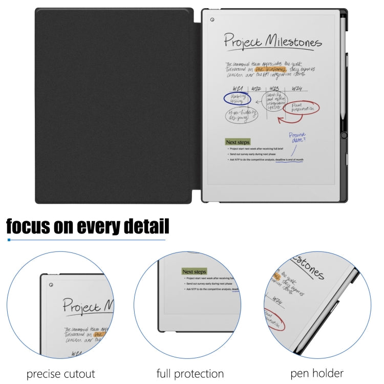 For reMarkable Paper Pro 2024 11.8 inch Book Style Dormant Case(Black) - Others by PMC TechLife | Online Shopping South Africa | PMC TechLife | Buy Now Pay Later Mobicred