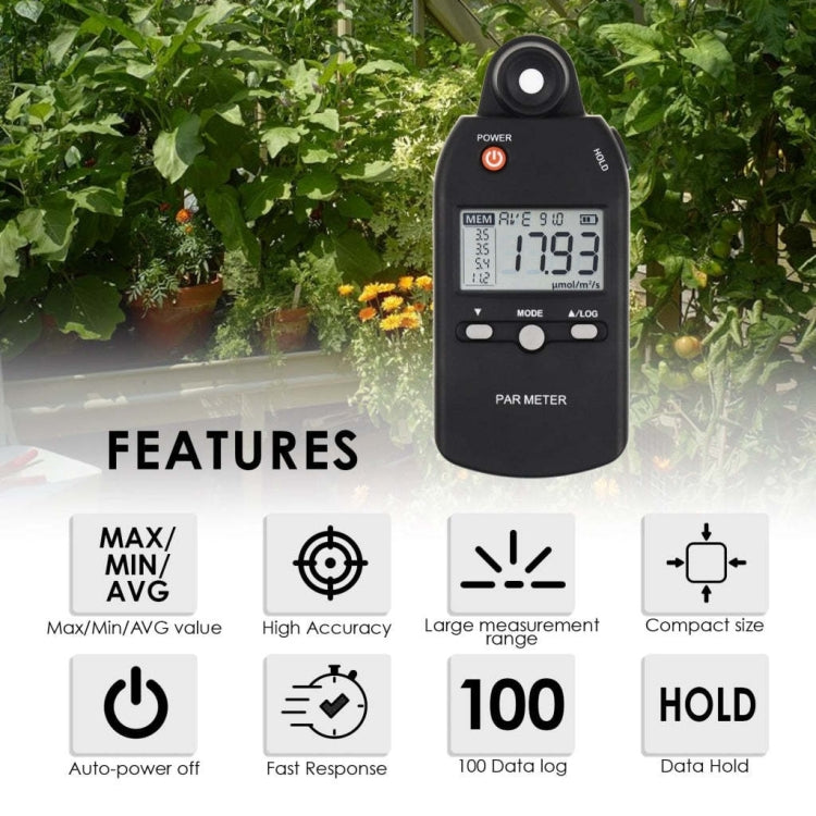 Portable Luminous Flux Visible Light Spectrometer Radiometer(PAR-355) - Light & Sound Meter by PMC TechLife | Online Shopping South Africa | PMC TechLife | Buy Now Pay Later Mobicred