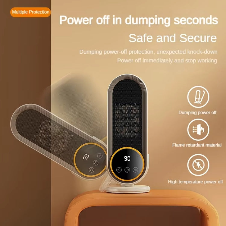 E68 1200W PTC Ceramic Heating Desktop Heater Smart Electric Heater, Plug: UK Plug(Standard Model) - Electric Heaters by PMC TechLife | Online Shopping South Africa | PMC TechLife | Buy Now Pay Later Mobicred