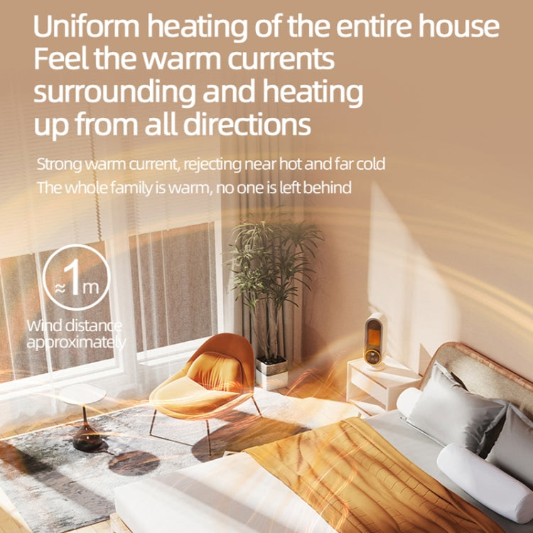 E68 1200W PTC Ceramic Heating Desktop Heater Smart Electric Heater, Plug: UK Plug(Standard Model) - Electric Heaters by PMC TechLife | Online Shopping South Africa | PMC TechLife | Buy Now Pay Later Mobicred