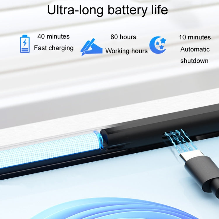 For Microsoft Surface Pro/Go/Laptop/Book Anti-Touch Handwriting Capacitive Pen(Silver) - Stylus Pen by PMC TechLife | Online Shopping South Africa | PMC TechLife | Buy Now Pay Later Mobicred