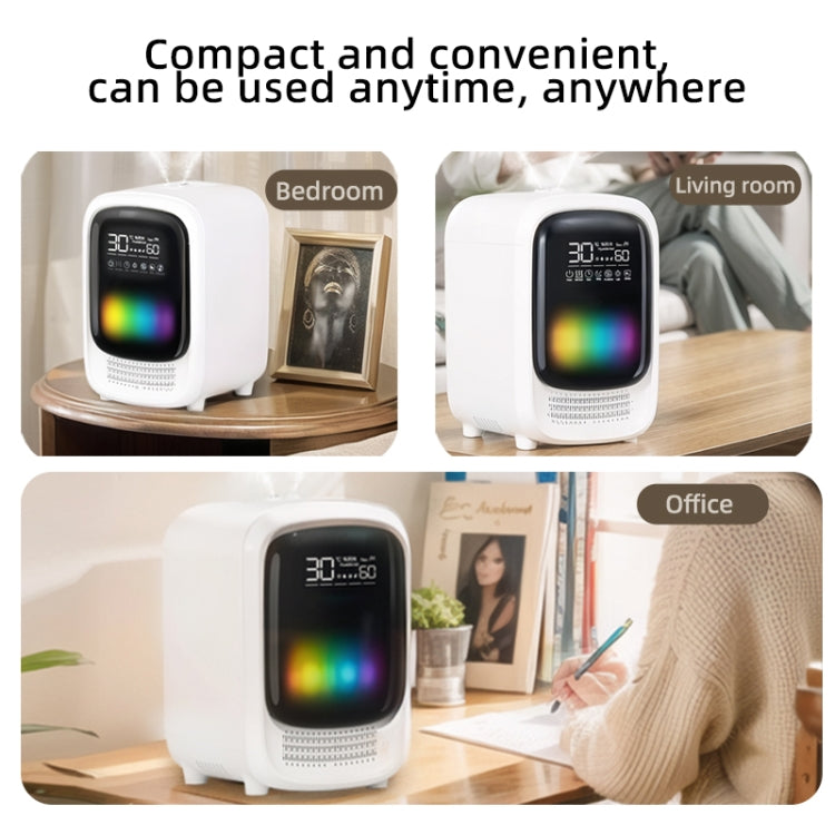 FS101 3.5L Colorful Light Home Bluetooth Music Aromatherapy Humidifier, Spec: UK Plug(Whtie) - free shipping - PMC TechLife - Order now!
