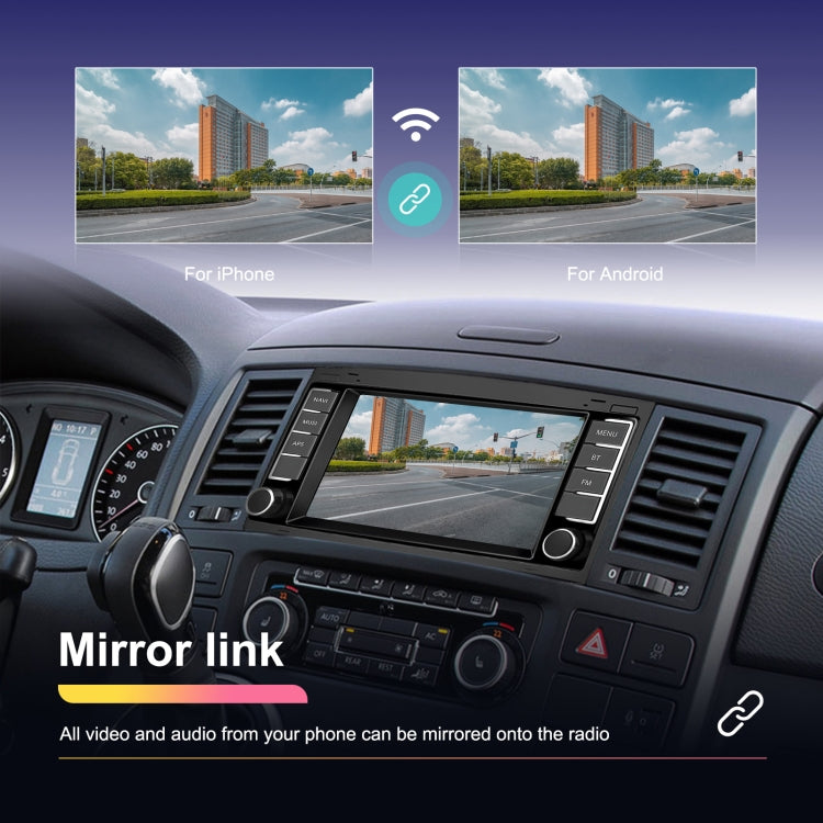 4+64G For Volkswagen Touareg 7-Inch Car WiFi Player Android 13 System Support CarPlay/Android Auto With AHD Camera and Mic - free shipping - PMC Jewellery - Order now!