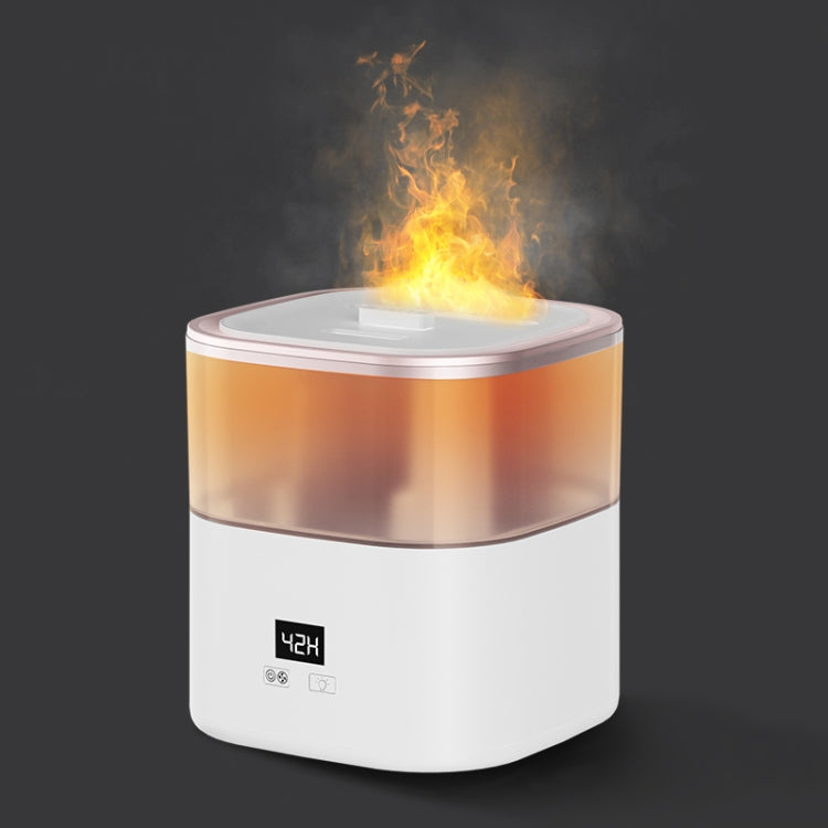 JSQ-58 1.1L large Capacity Digital Display Flame Atomization Humidifier, Color: Rose Gold(EU Plug) - free shipping - PMC TechLife - Order now!