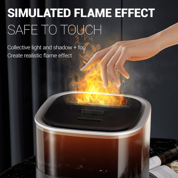 JSQ-58 1.1L large Capacity Digital Display Flame Atomization Humidifier, Color: Matt Black(EU Plug) - free shipping - PMC TechLife - Order now!