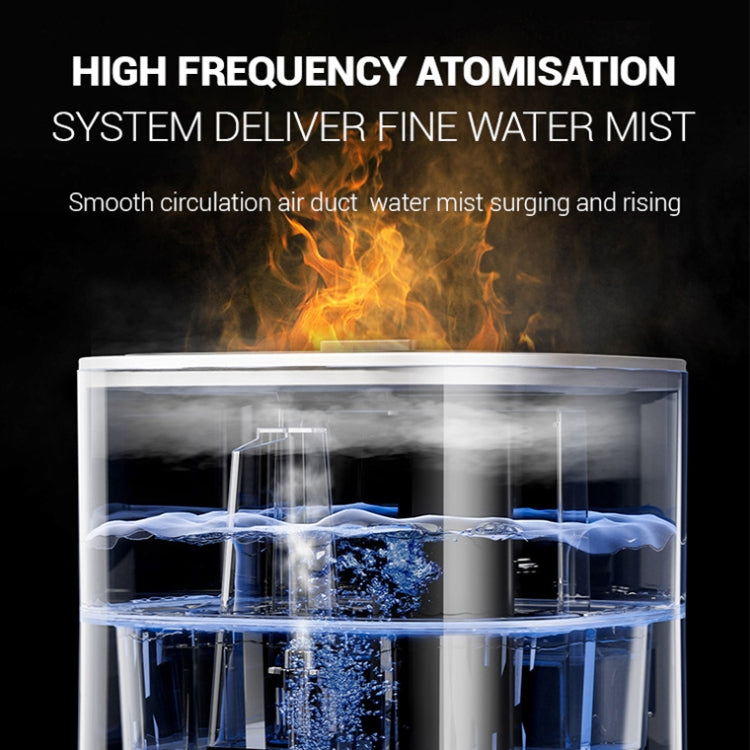 JSQ-58 1.1L large Capacity Digital Display Flame Atomization Humidifier, Color: White(UK Plug) - free shipping - PMC TechLife - Order now!