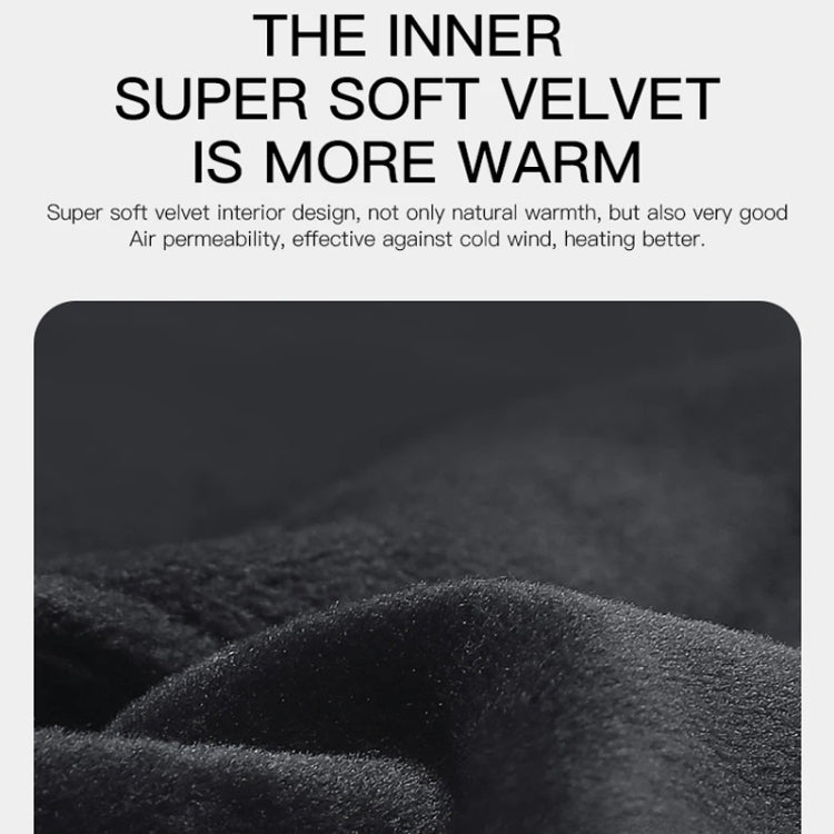 Kyncilor Waterproof Cycling Warm Gloves Two-finger Touch Screen Ultra-soft Velvet Outdoor Gloves, Size: L(Gray) - Full Finger Gloves by Kyncilor | Online Shopping South Africa | PMC TechLife | Buy Now Pay Later Mobicred