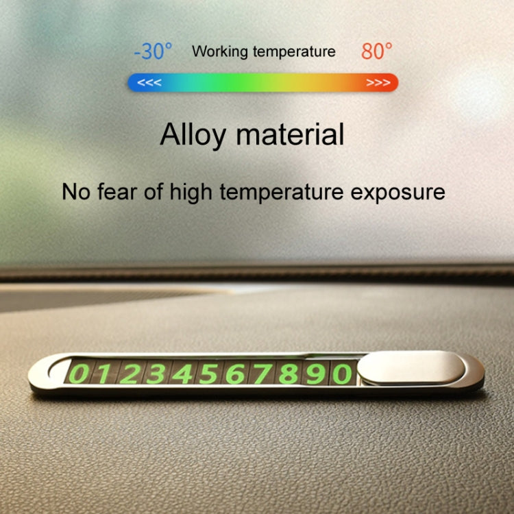T1 Car Hidden Moving Phone Plate Vehicle Temporary Parking Number Board(Silver) - Parking Card by PMC TechLife | Online Shopping South Africa | PMC TechLife | Buy Now Pay Later Mobicred