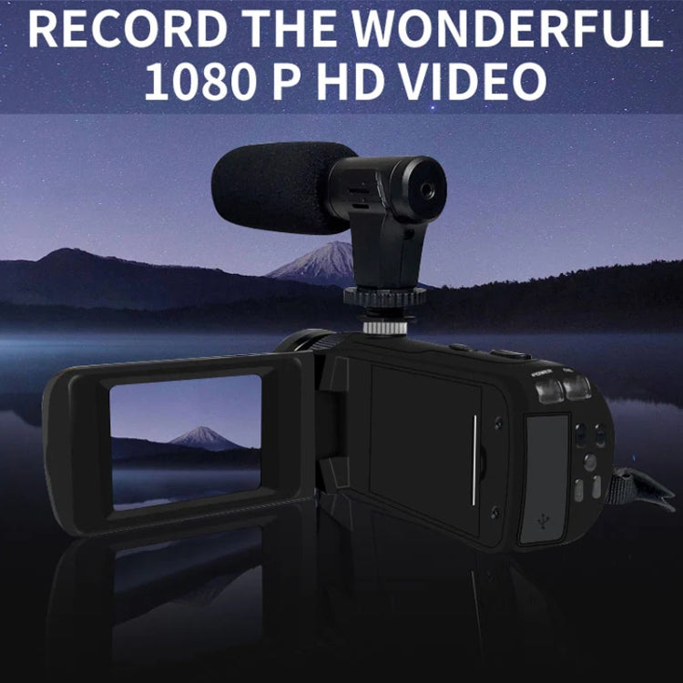 16MP 16X Digital Zoom Vlogging Camera Video Camcorder with 2.4 Inch Flip Screen, Spec: Standard EU Plug - Video Cameras by PMC TechLife | Online Shopping South Africa | PMC TechLife | Buy Now Pay Later Mobicred