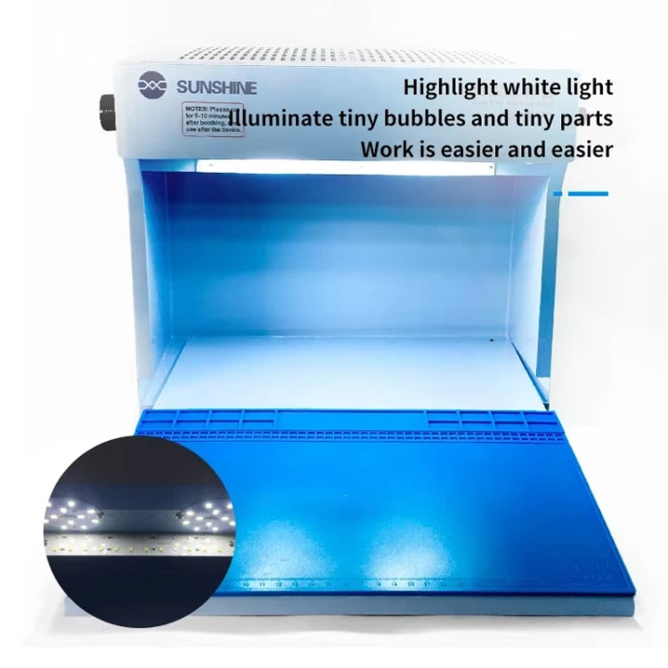 SUNSHINE SS-917C Mobile Phone Screen Repair Dust-free Workbench Green White Light Dual Lamps Dust Display Lamp Operator Bench EU Plug - free shipping - PMC TechLife - Order now!