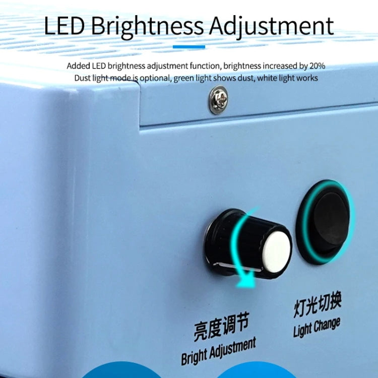 SUNSHINE SS-917C Mobile Phone Screen Repair Dust-free Workbench Green White Light Dual Lamps Dust Display Lamp Operator Bench EU Plug - free shipping - PMC TechLife - Order now!