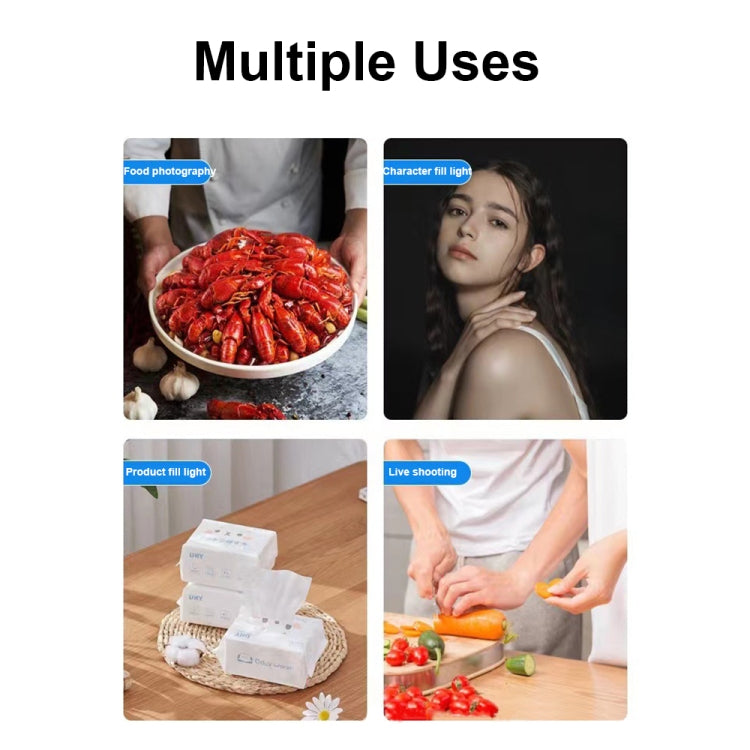 8-inch Light + Gimbal + Telescopic Tripod Desktop Live Square Beauty Fill Light - Selfie Light by PMC TechLife | Online Shopping South Africa | PMC TechLife | Buy Now Pay Later Mobicred