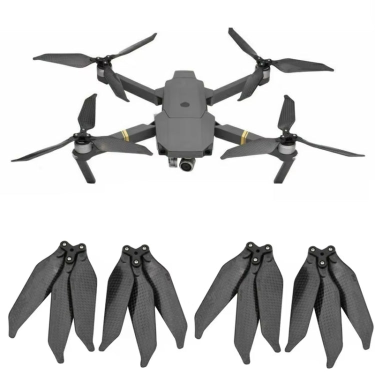 For DJI Mavic 2 Pro / Zoom 8743F Carbon Fiber Three-blade Propeller, Spec: 2pairs - free shipping - PMC TechLife - Order now!