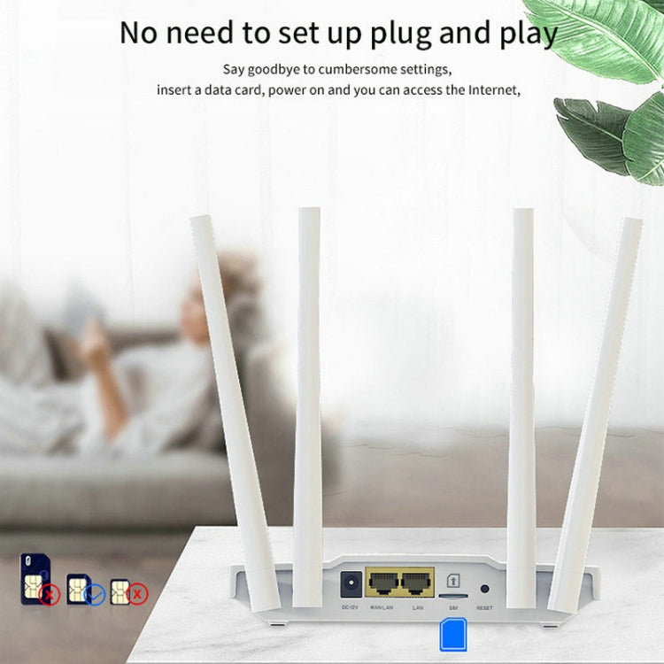 4G Wireless SIM Card Router 4G Hotspot Sharing Mobile CPE Full Netcom, EU Plug(������) - Wireless Routers by PMC TechLife | Online Shopping South Africa | PMC TechLife | Buy Now Pay Later Mobicred