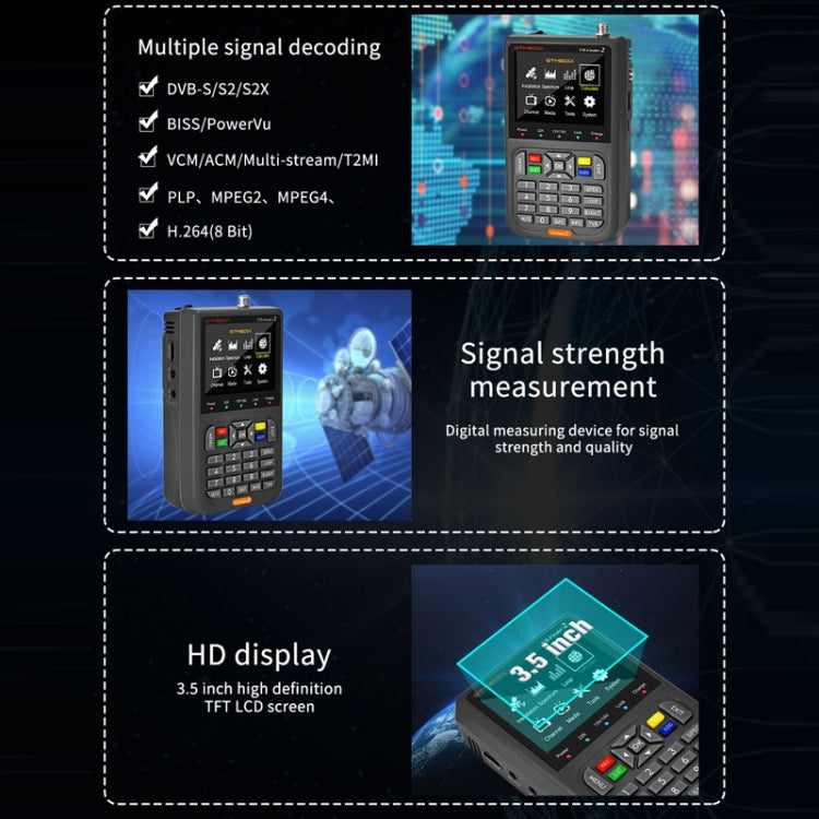 GTMedia Full HD Digital Satellite Finder With 3.5 Inch LCD Screen - free shipping - PMC TechLife - Order now!