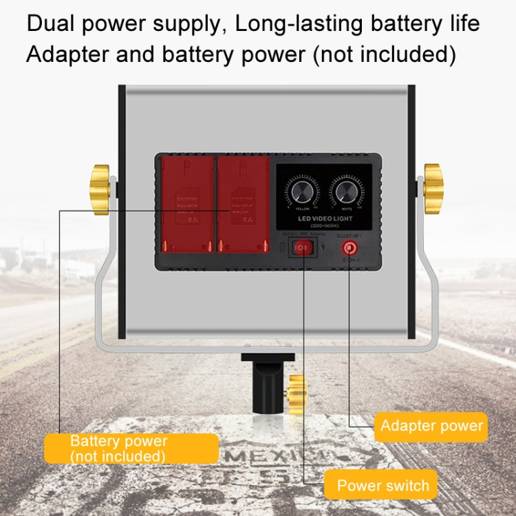 Photography Live LED Fill Light Film And Television Shooting Portrait Soft Video Lighting, Spec: W480 Lamp+UK Plug Adapter -  by PMC TechLife | Online Shopping South Africa | PMC TechLife | Buy Now Pay Later Mobicred