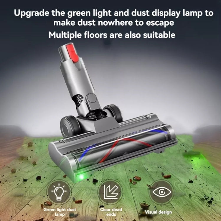 For Dyson V10 Slim / V12 Slim Vacuum Cleaner Lightweight Direct Drive Floor Brush Head with Dust Led Lights - free shipping - PMc TechLife - Order now!