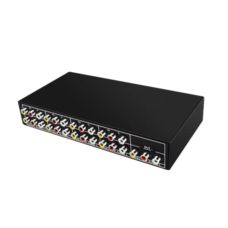 VSW81 AV 8 In 1 Out Audio and Video Switcher RCA Switch Splitter(Black) - Splitter Adapter by PMC TechLife | Online Shopping South Africa | PMC TechLife | Buy Now Pay Later Mobicred