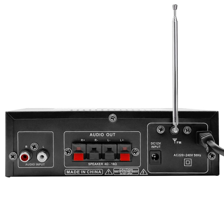 AV-298BT 300W+300W Hi-Fi Stereo Amplifier Bluetooth Home Audio Karaoke Digital Amplifier UK Plug -  by PMC TechLife | Online Shopping South Africa | PMC TechLife | Buy Now Pay Later Mobicred