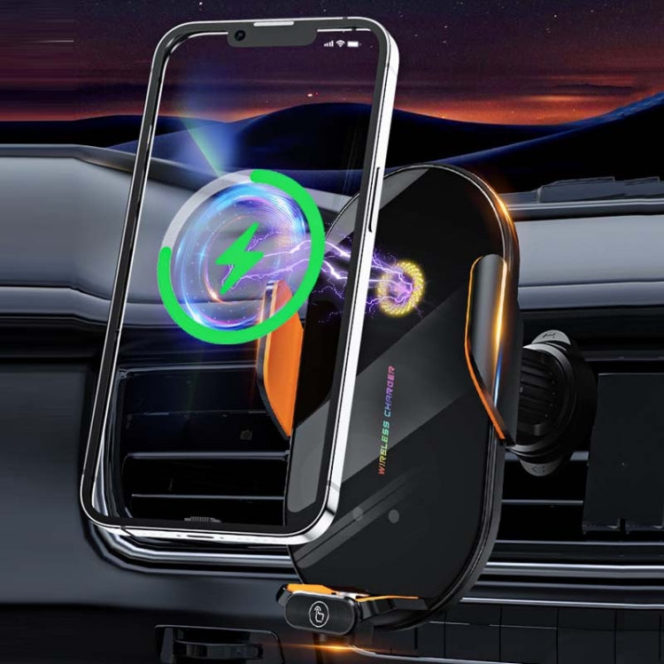 C3 Car Infrared Sensor Auto Opening And Closing Wireless Charging Cell Phone Holder(Black) - Wireless Charger Holders by PMC Jewellery | Online Shopping South Africa | PMC Jewellery | Buy Now Pay Later Mobicred