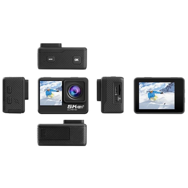 5K/30FPS WIFI HD Anti-Shake Remote Touch Dual-Screen IP68 Waterproof Sports Camera(Microphone Version) - free shipping - PMC TechLife - Order now!