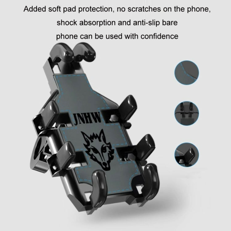 JNHW Motorcycle Bicycle Eight Claw Mobile Phone Navigation Shockproof Bracket, Style: For Handlebar - Holder by JNHW | Online Shopping South Africa | PMC TechLife | Buy Now Pay Later Mobicred