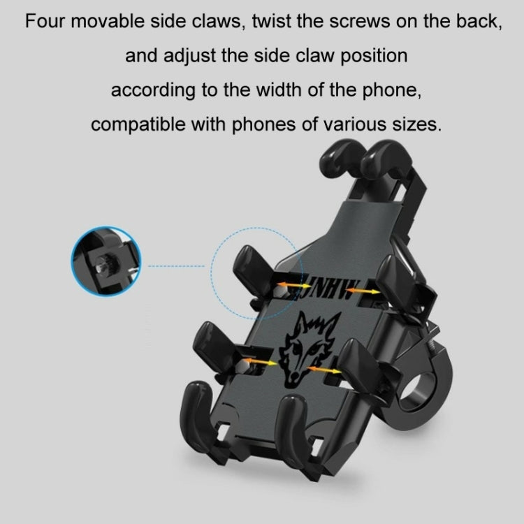JNHW Motorcycle Bicycle Eight Claw Mobile Phone Navigation Shockproof Bracket, Style: For Handlebar - Holder by JNHW | Online Shopping South Africa | PMC TechLife | Buy Now Pay Later Mobicred