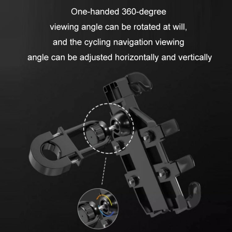JNHW Motorcycle Bicycle Eight Claw Mobile Phone Navigation Shockproof Bracket, Style: For Rearview Mirror - free shipping - PMC TechLife - Order now!