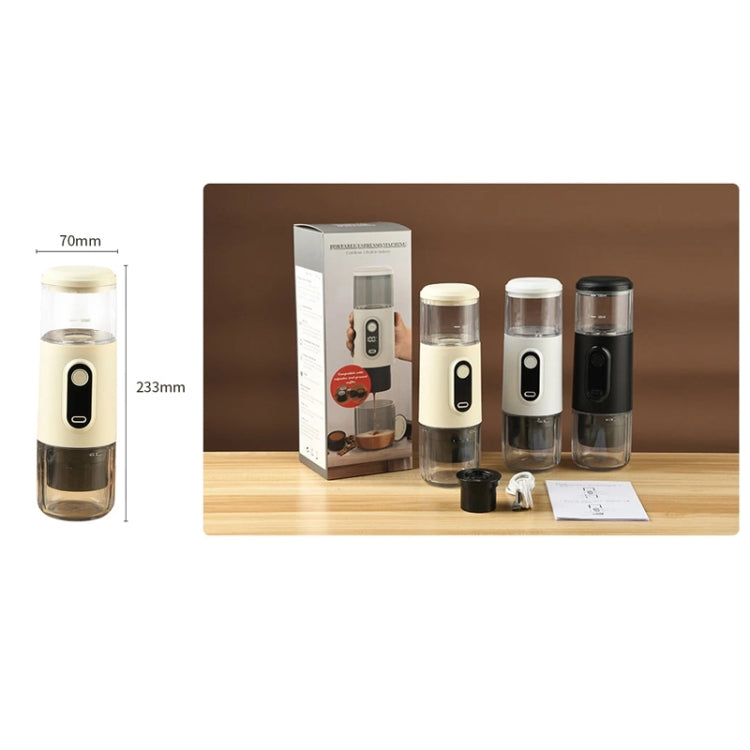 Wireless Portable Coffee Machine Compatible With Ground Coffee & NS Capsule(Beige) - free shipping - PMC TechLife - Order now!
