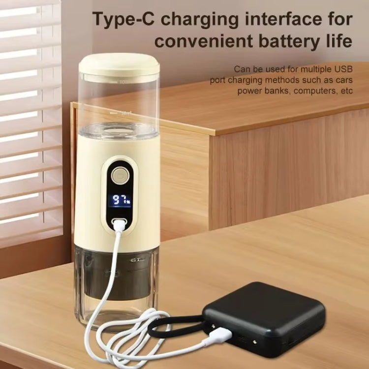 Wireless Portable Coffee Machine Compatible With Ground Coffee & NS Capsule(Beige) - free shipping - PMC TechLife - Order now!