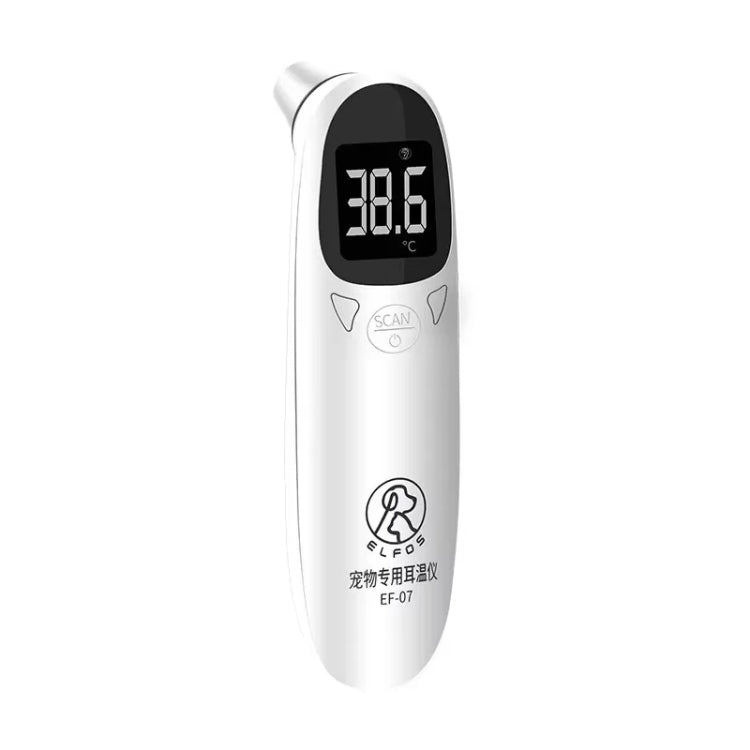 ELOFS EF-07 Pet Dog Cat Ear Digital Thermometer Accurate Infrared Measuring Animal Thermometer(White) - Detectors by ELOFS | Online Shopping South Africa | PMC TechLife | Buy Now Pay Later Mobicred