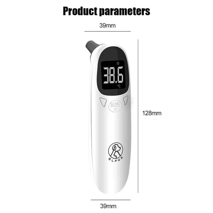 ELOFS EF-07 Pet Dog Cat Ear Digital Thermometer Accurate Infrared Measuring Animal Thermometer(White) - Detectors by ELOFS | Online Shopping South Africa | PMC TechLife | Buy Now Pay Later Mobicred