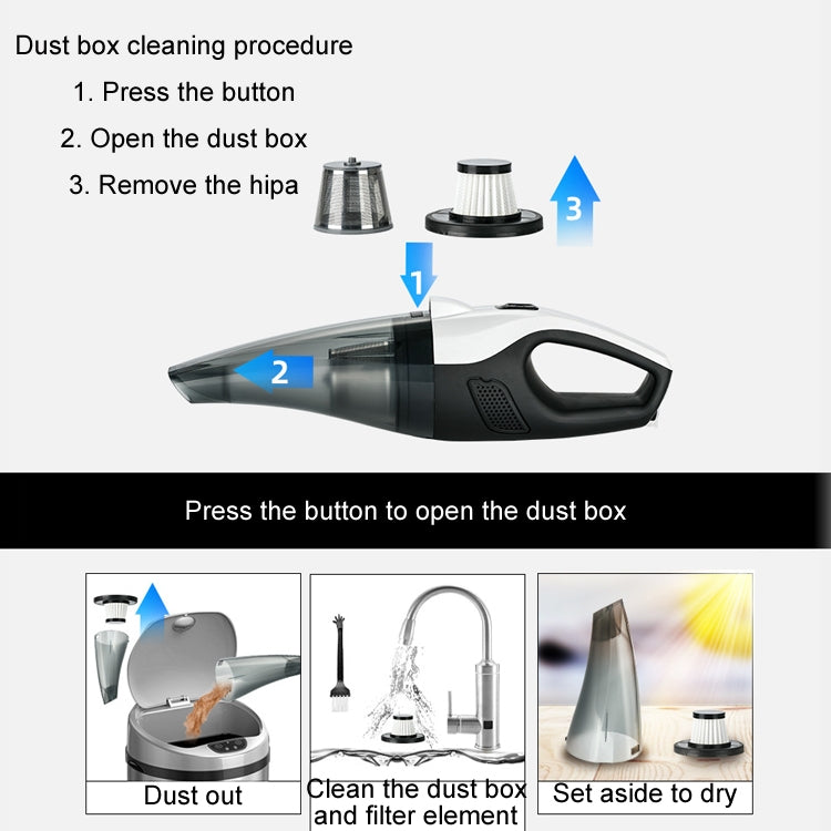 Car Handheld Portable Vacuum Cleaner With Strong Suction, Specifications: Wired Version - Vacuum Cleaner by PMC Jewellery | Online Shopping South Africa | PMC Jewellery | Buy Now Pay Later Mobicred