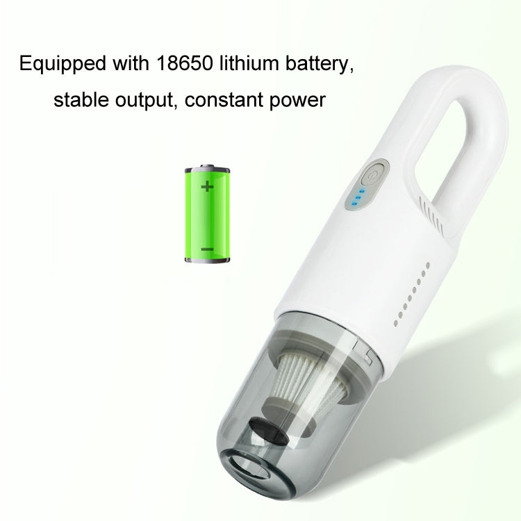 Wireless Car-mounted High-power Suction Handheld Vacuum Cleaner, Color: White 7.4V - Vacuum Cleaner by PMC Jewellery | Online Shopping South Africa | PMC Jewellery | Buy Now Pay Later Mobicred