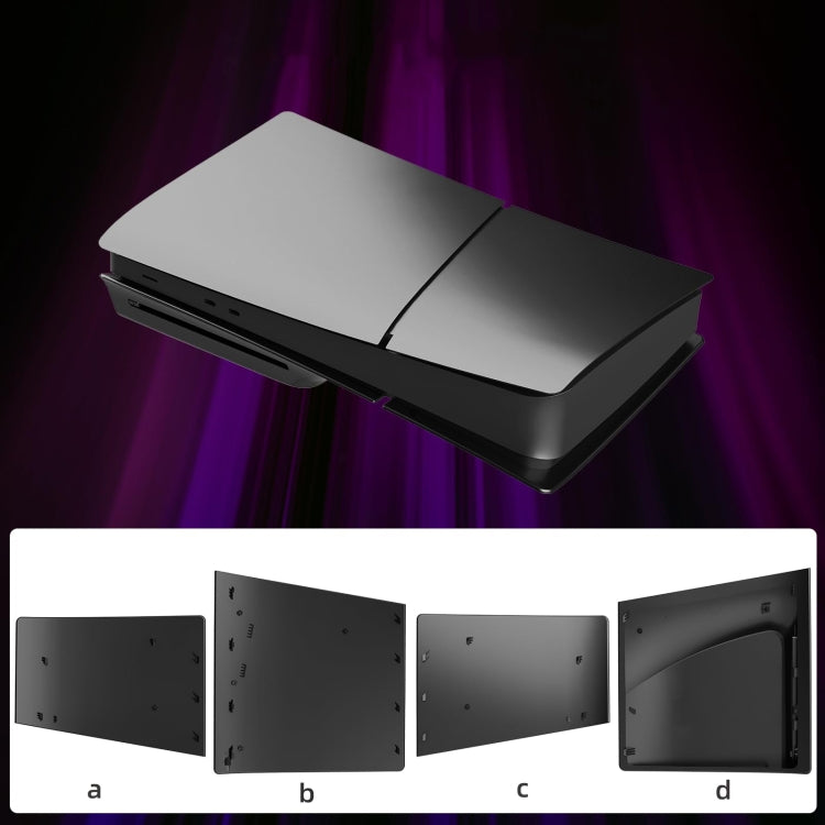 For PS5 Slim Replacement Faceplate Shell Detachable Protective Case, Model: Digital Edition Black - Cases by PMc TechLife | Online Shopping South Africa | PMc TechLife | Buy Now Pay Later Mobicred