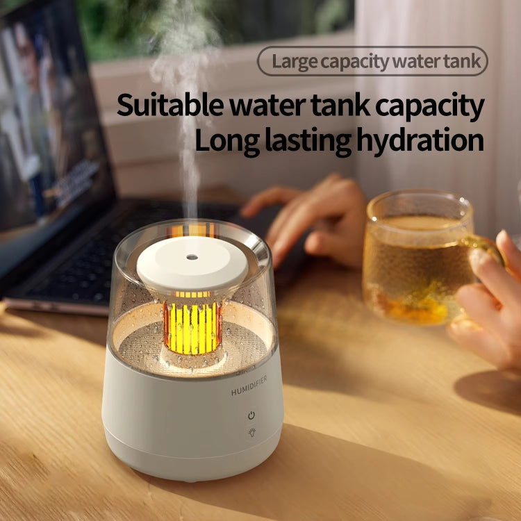 Raindrop Candlelight Aromatherapy Diffuser Air Humidifier with Colorful Lights US Plug Black - free shipping - PMC TechLife - Order now!