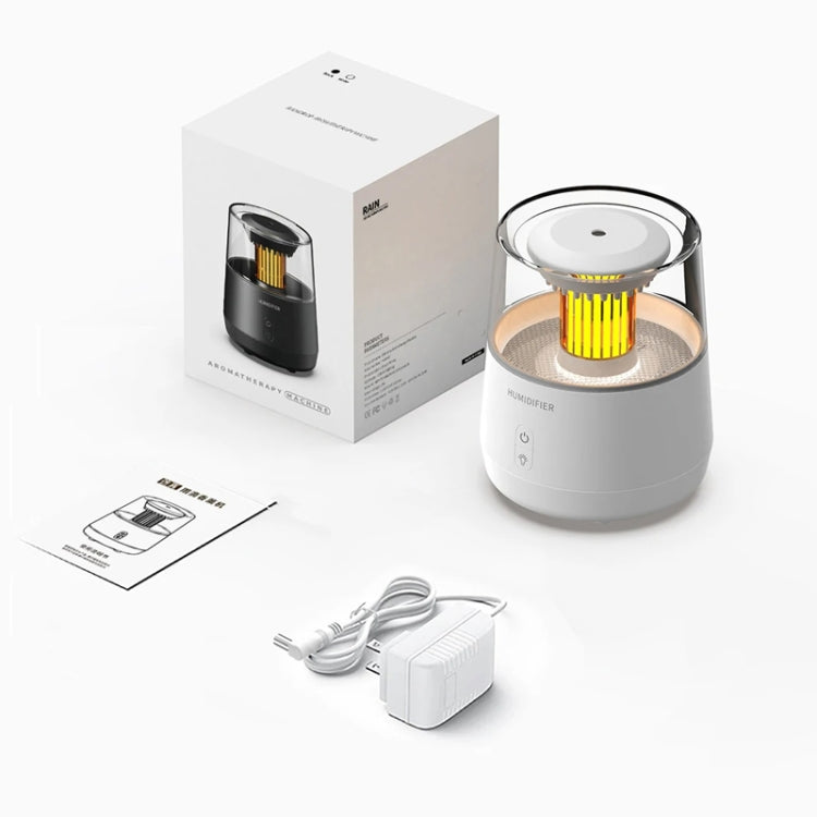 Raindrop Candlelight Aromatherapy Diffuser Air Humidifier with Colorful Lights US Plug Black - free shipping - PMC TechLife - Order now!