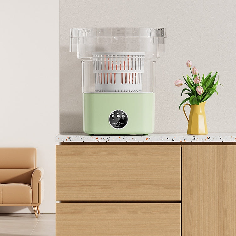 Fully Automatic Mini Foldable Washing Machine With Dehydration Function, Size: EU Plug(Pink) - free shipping - PMC TechLife - Order now!