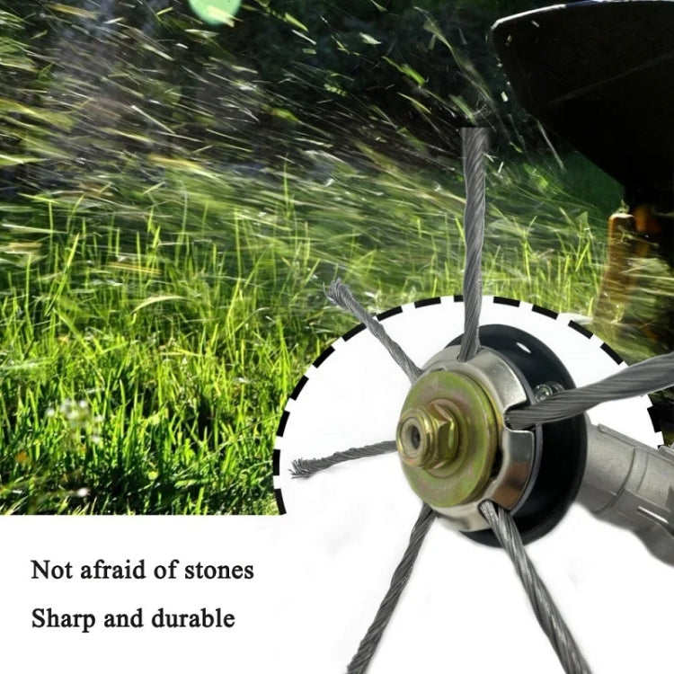Steel Wire Weeding Wheel Twisted Wire Weeding Disc Mower Blade Accessories, Spec: 6-heads - Lawn Mower, Saws & Accessories by PMC TechLife | Online Shopping South Africa | PMC TechLife | Buy Now Pay Later Mobicred