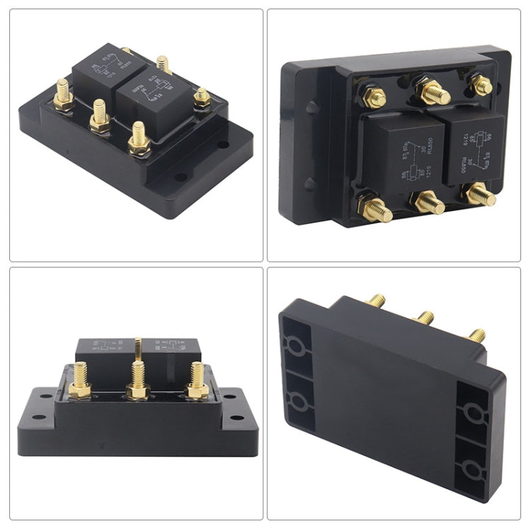 12V80A Automotive Relay Module Waterproof Fuse Box(Black) - Relays by PMC Jewellery | Online Shopping South Africa | PMC Jewellery | Buy Now Pay Later Mobicred