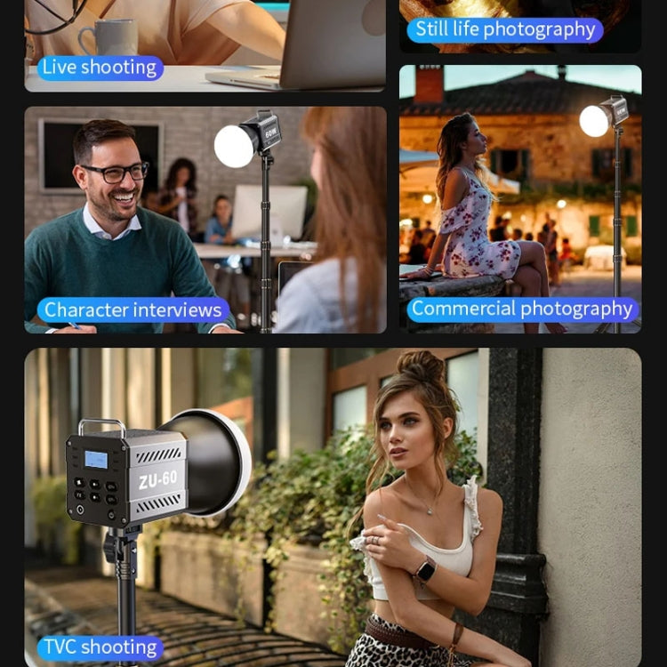 Desiontal ZU-60 60W Hand-Held Camera Light High Power Fill Light, EU Plug, Spec: Standard - free shipping - PMC TechLife - Order now!