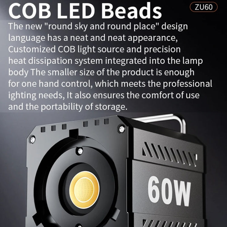 Desiontal ZU-60 60W Hand-Held Camera Light High Power Fill Light, EU Plug, Spec: Standard - free shipping - PMC TechLife - Order now!