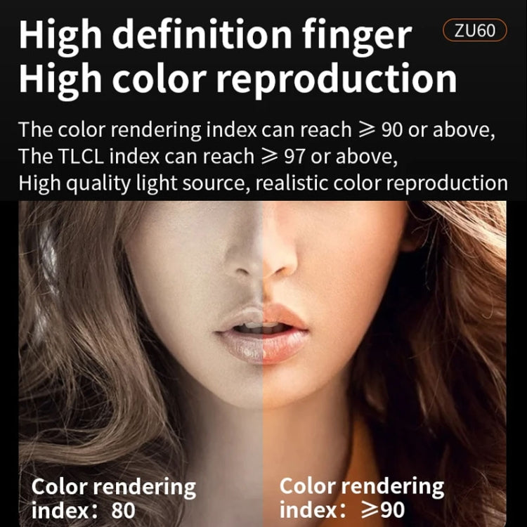 Desiontal ZU-60 60W Hand-Held Camera Light High Power Fill Light, EU Plug, Spec: Standard - free shipping - PMC TechLife - Order now!