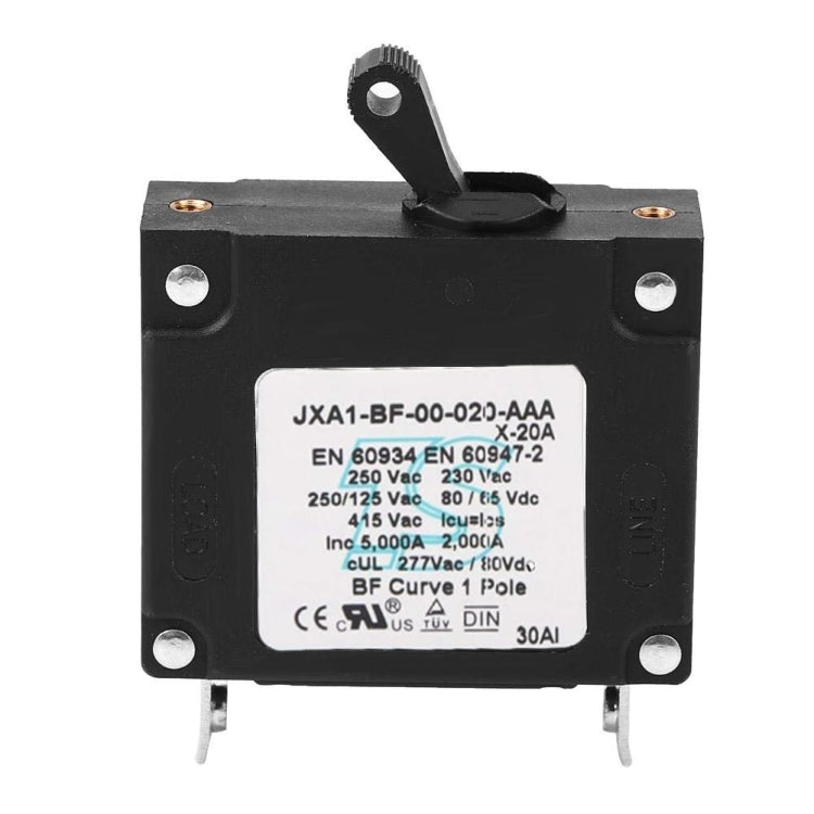 80V DC Overload Hydraulic Reset Circuit Breaker, Rated Current: 20A - Fuse by PMC Jewellery | Online Shopping South Africa | PMC Jewellery | Buy Now Pay Later Mobicred