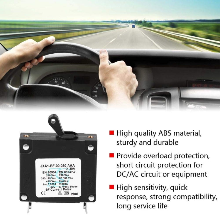 80V DC Overload Hydraulic Reset Circuit Breaker, Rated Current: 25A - Fuse by PMC Jewellery | Online Shopping South Africa | PMC Jewellery | Buy Now Pay Later Mobicred