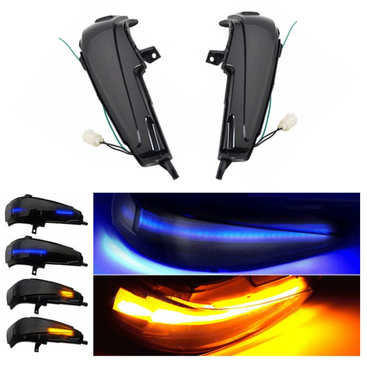 For Honda Civic MK8 Car Dynamic LED Water Flow Turn Signal Rearview Mirror Lights, Color: Blue Yellow Light - Arrow Turn Lights by PMC Jewellery | Online Shopping South Africa | PMC Jewellery | Buy Now Pay Later Mobicred
