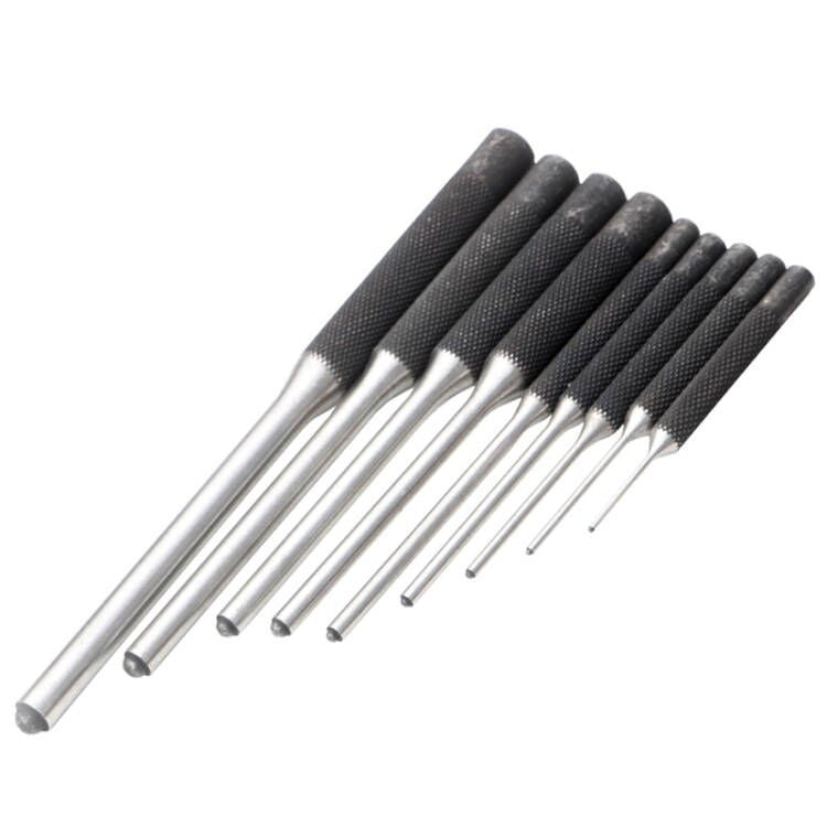 9-in-1 Heavy Duty Roll Pin Punch Set Round Punch Removal Tools, Spec: with Hammer - free shipping - PMc TechLife - Order now!